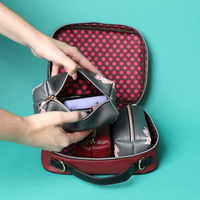 TRAVEL HANDBAG WITH POUCH SET