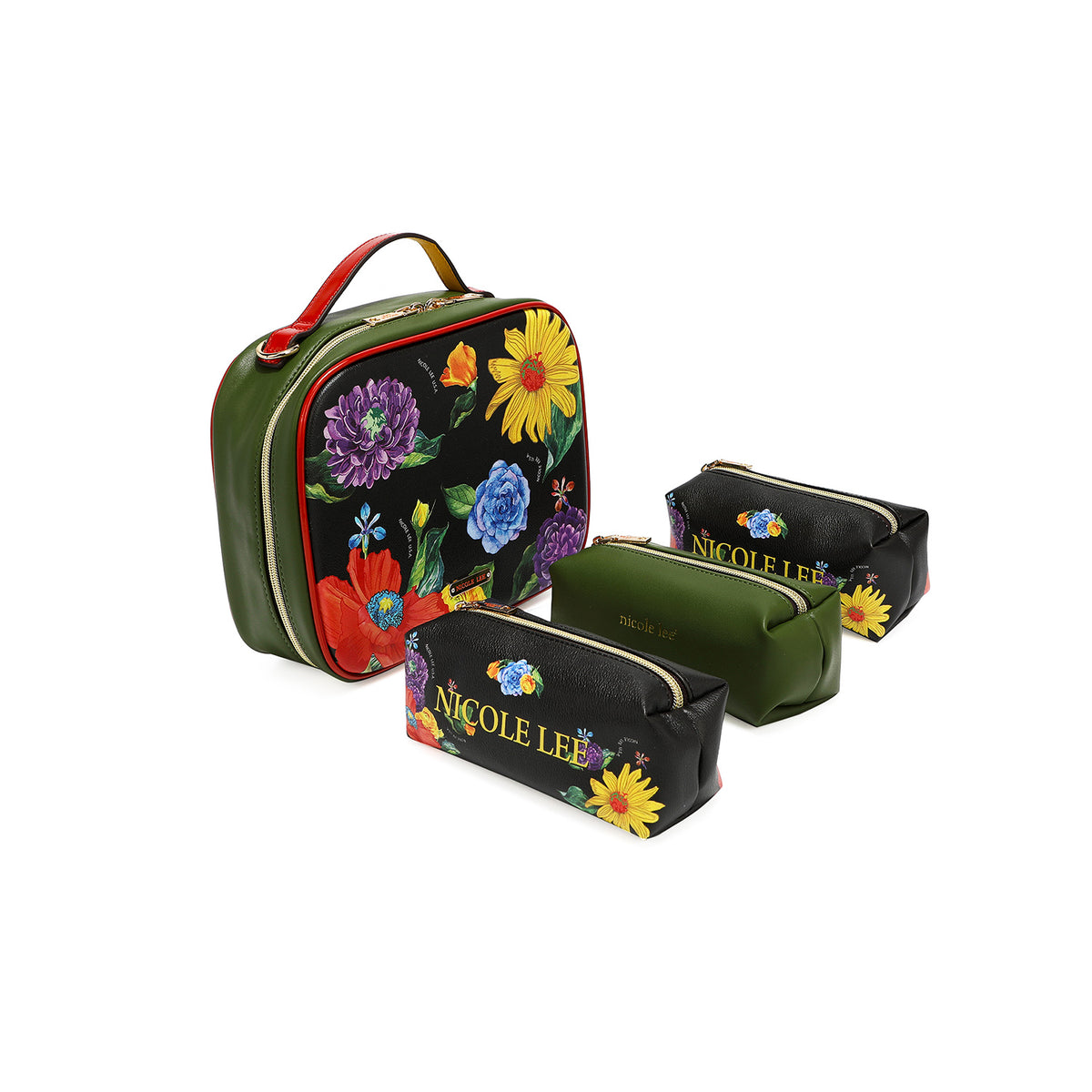 TRAVEL HANDBAG WITH POUCH SET