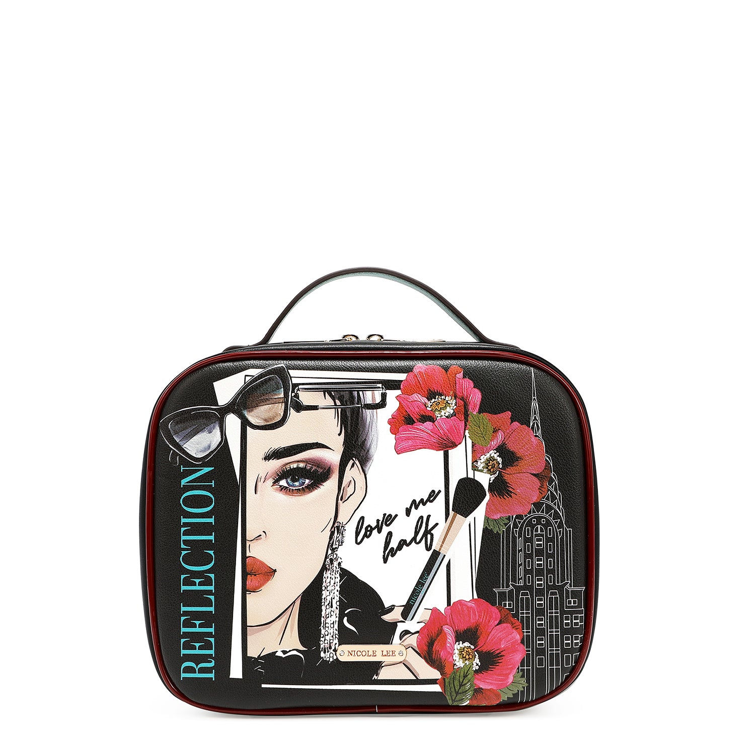 TRAVEL HANDBAG WITH POUCH SET