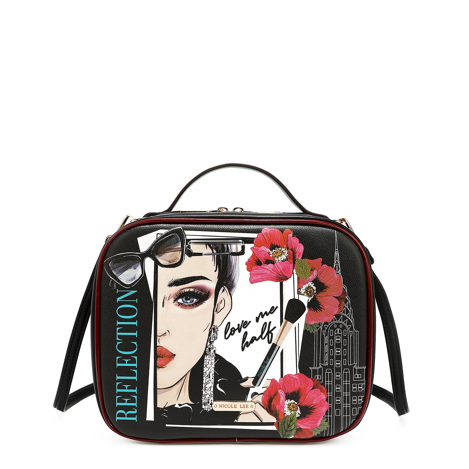 TRAVEL HANDBAG WITH POUCH SET