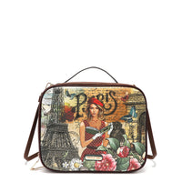 TRAVEL HANDBAG WITH POUCH SET