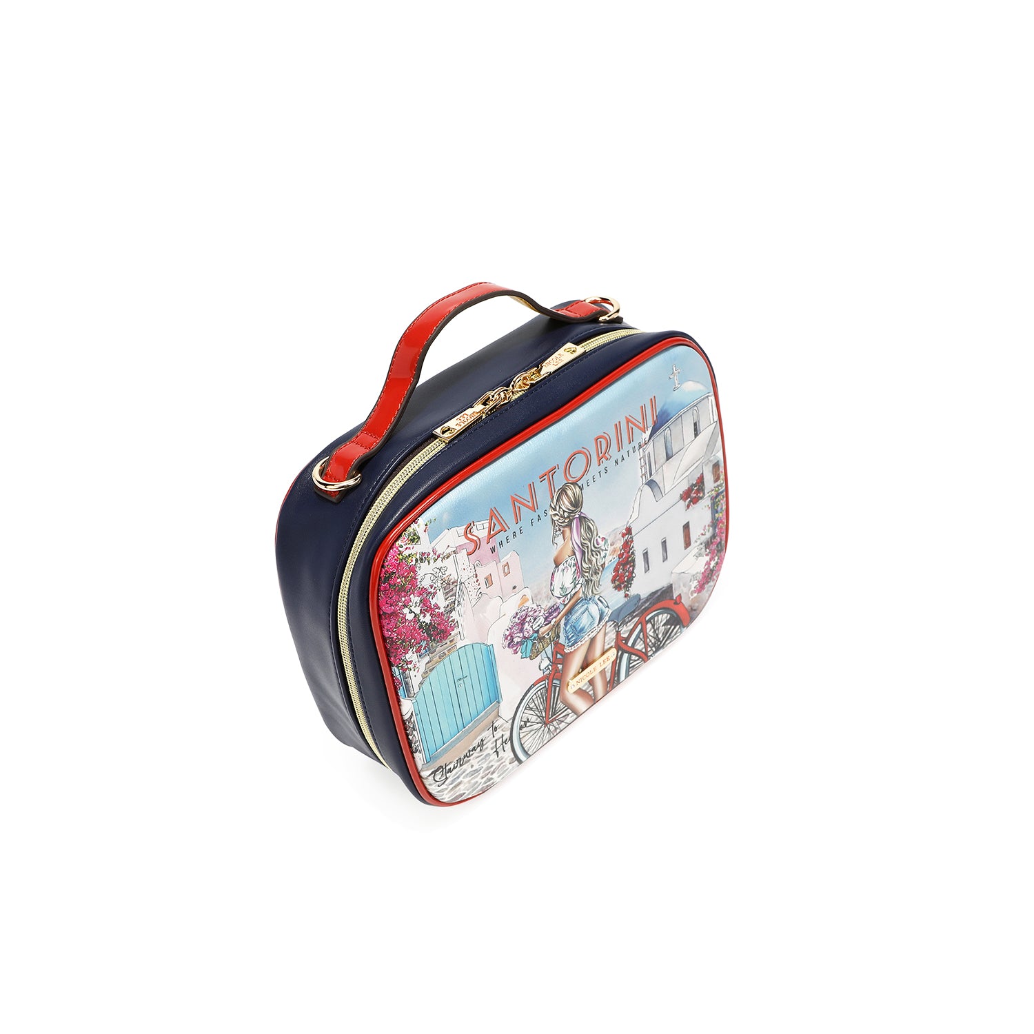 TRAVEL HANDBAG WITH POUCH SET