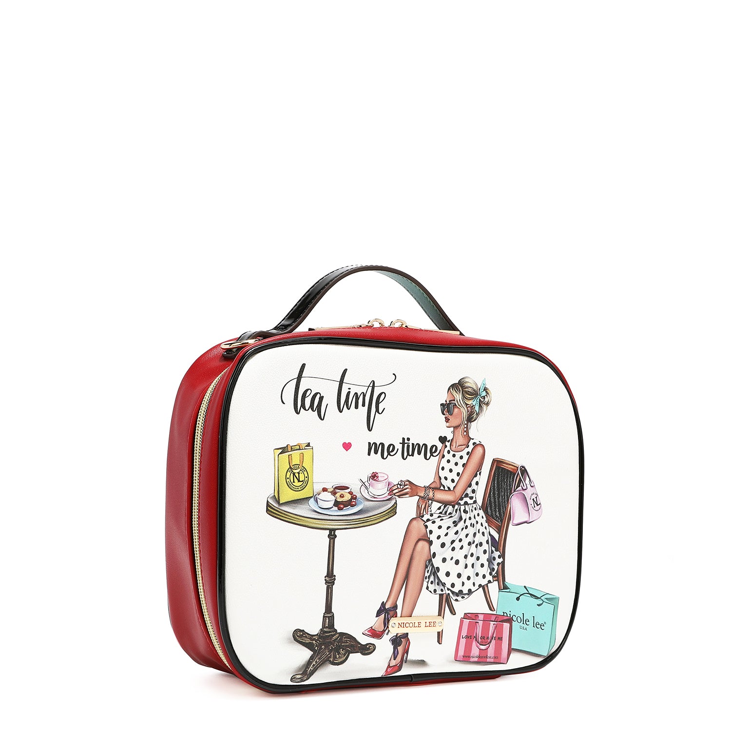 TRAVEL HANDBAG WITH POUCH SET