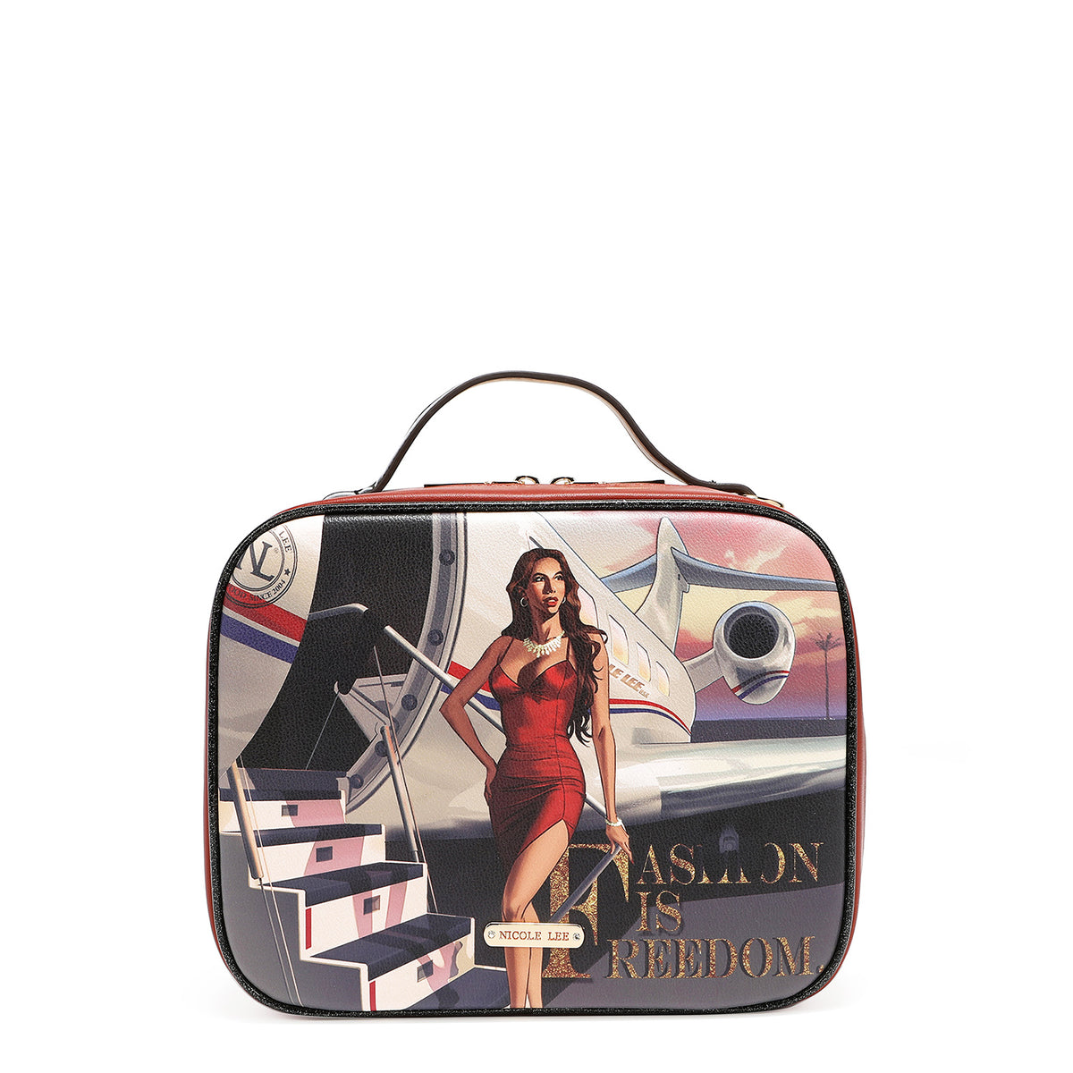 TRAVEL HANDBAG WITH POUCH SET