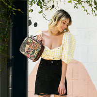 TRAVEL HANDBAG WITH POUCH SET