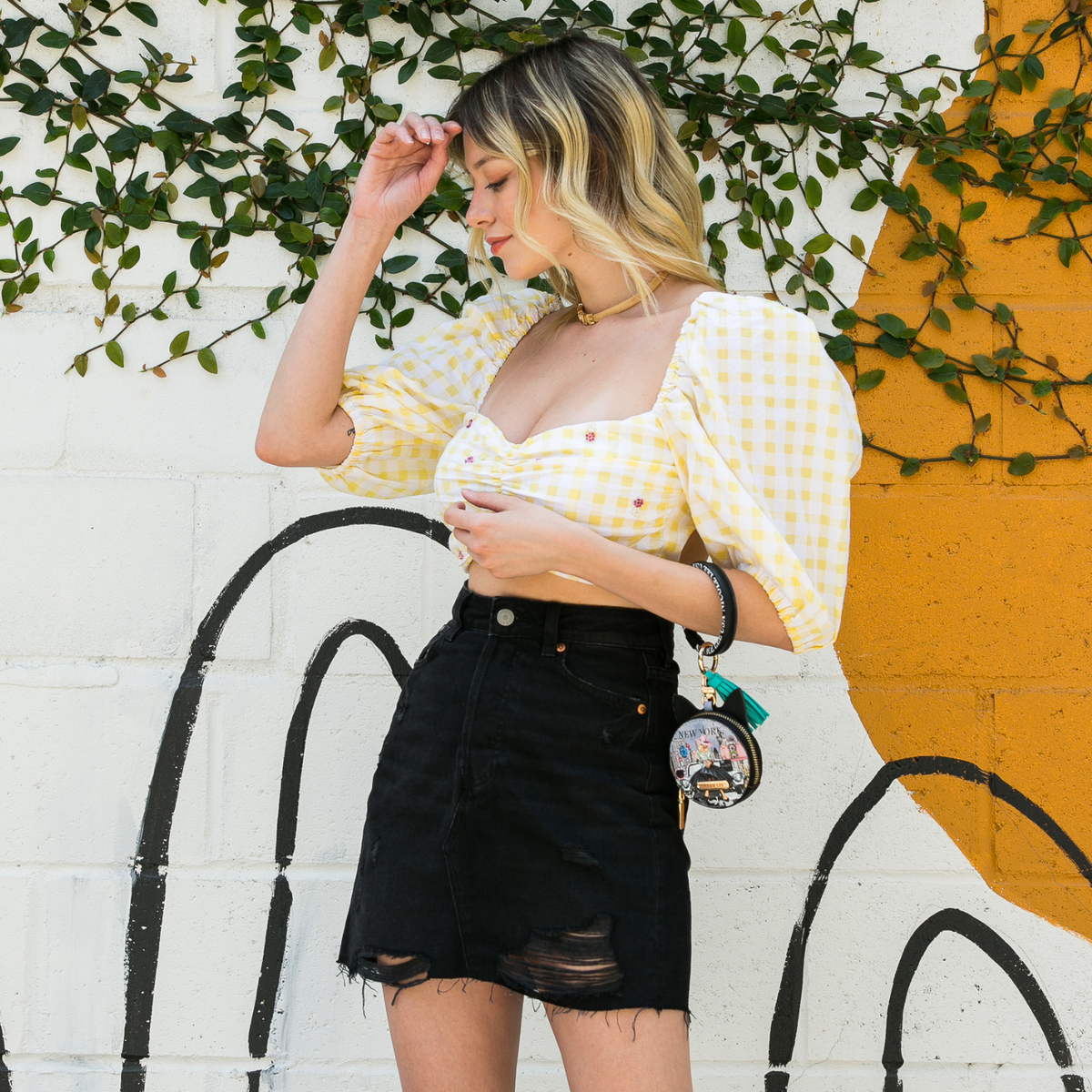 CAT COIN PURSE WRISTLET KEYCHAIN