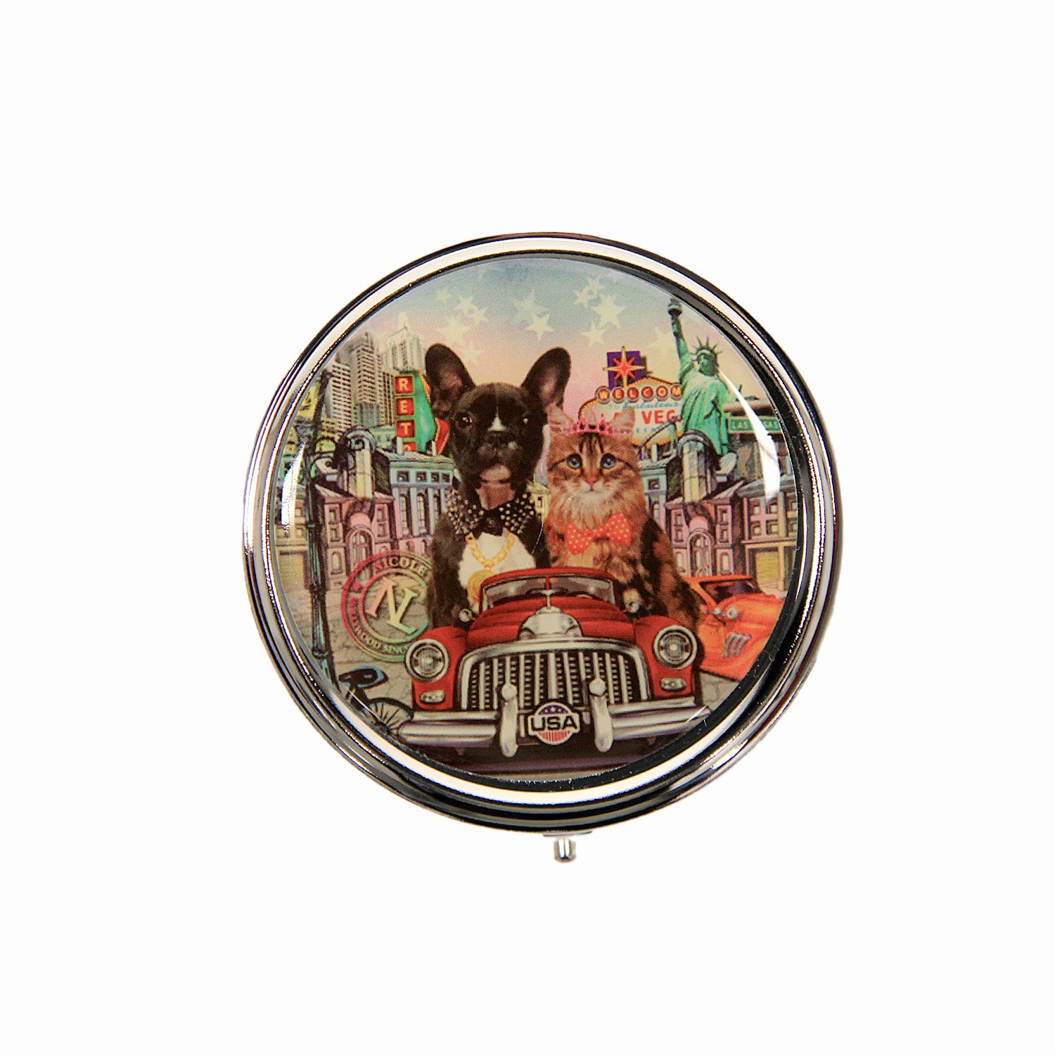 NL SIGNATURE ROUND PILL CASE (LARGE)