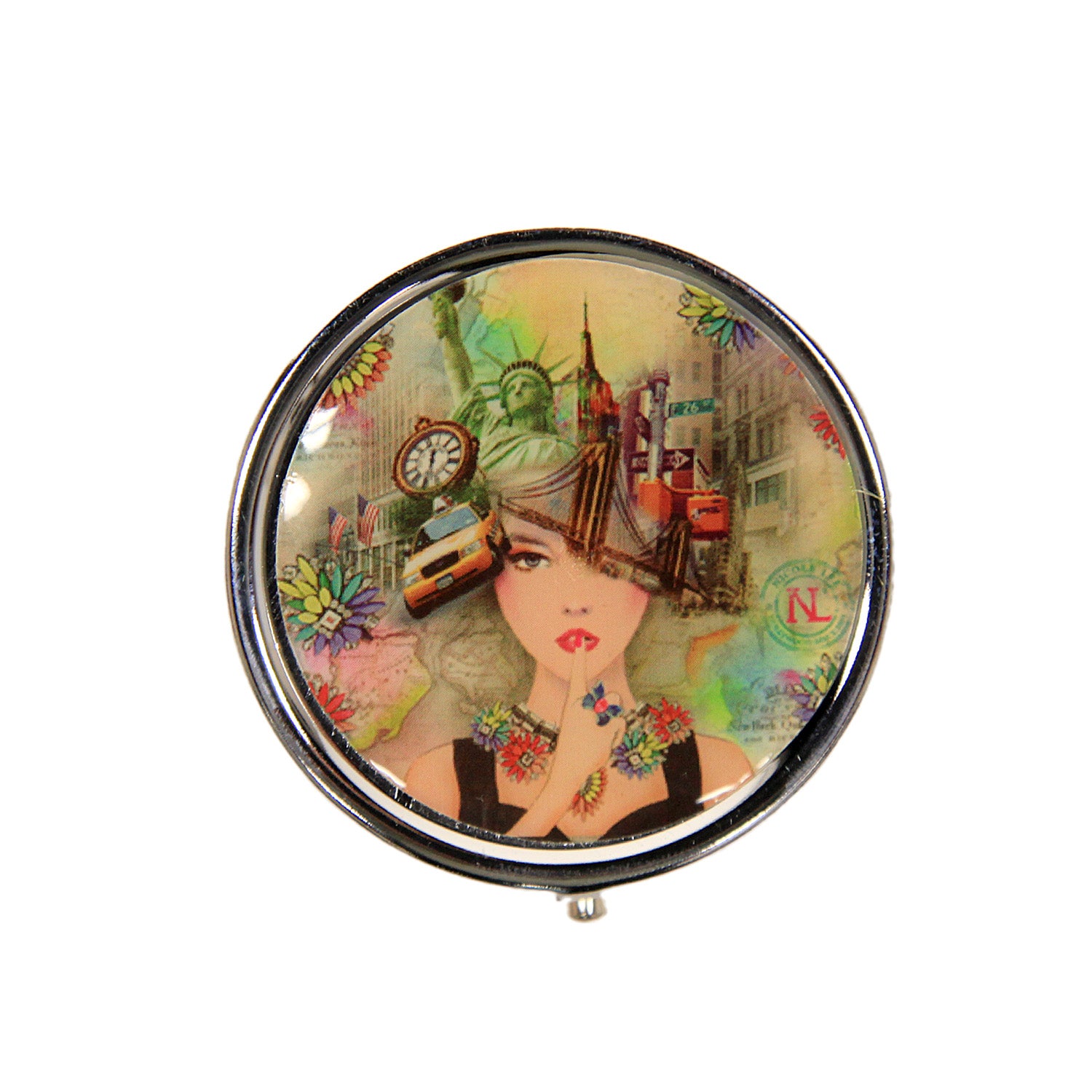 NL SIGNATURE ROUND PILL CASE