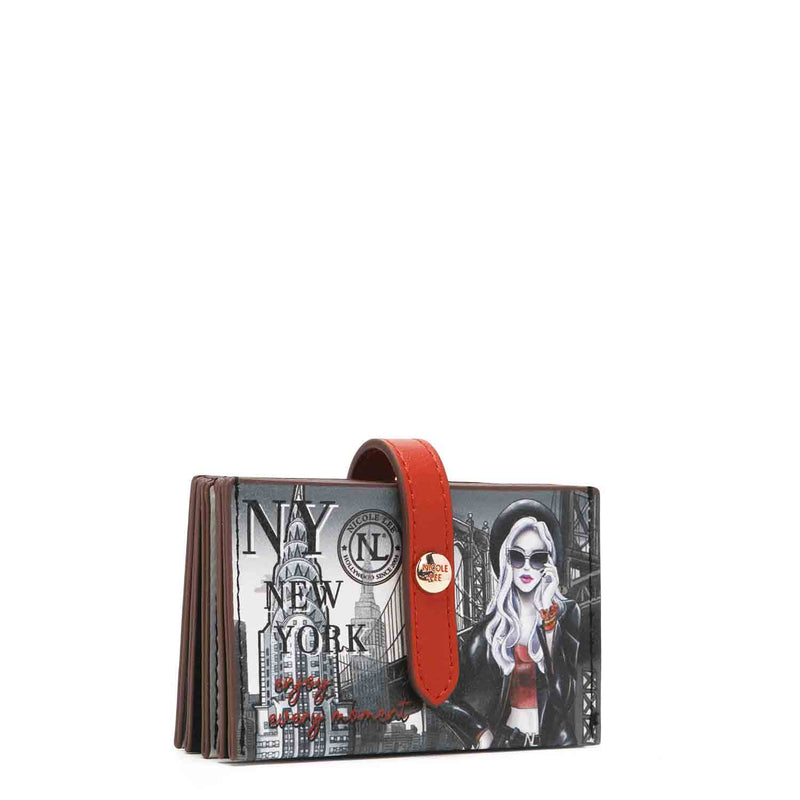 Double Zip Leather Accordion Card Holder, Multi Zip Compact Wallet – Nicole  Lee Online