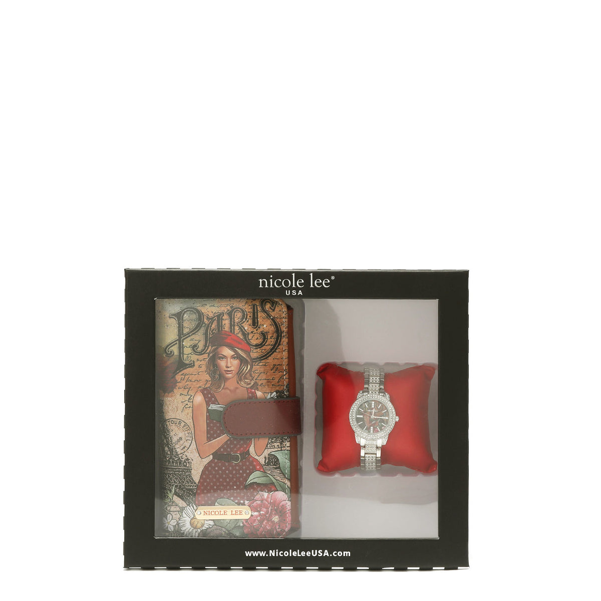 2 PIECE ACCESSORIES SET (WATCH, PHONE CASE CROSSBODY WALLET)