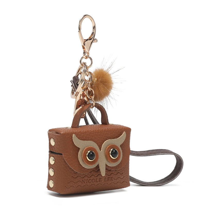 Owl coin purse keychain bag charm fashionable latest design
