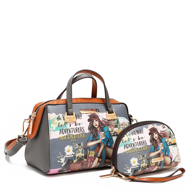 Tiana Solid 3 Piece Set, Backpack, Mini Crossbody Bag, Wristlet Pouch-  Vegan Leather – Nicole Lee Online